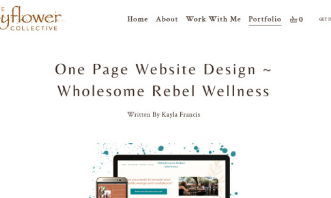 Wholesome Rebel Wellness Website Design
