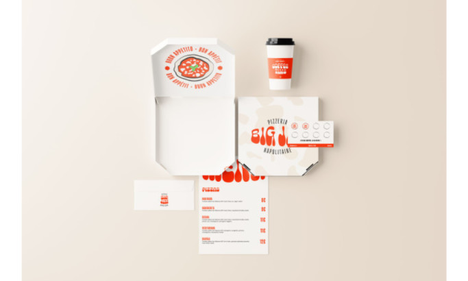 Big Jim Pizza Packaging Design