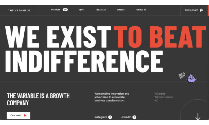 The Variable Website Design