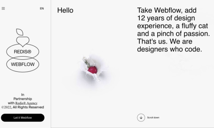 Webflow Redis Agency Website Design