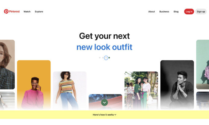 Pinterest Website Design