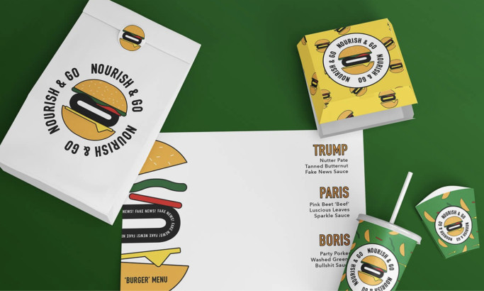 Vegan Burger Joint Print Design