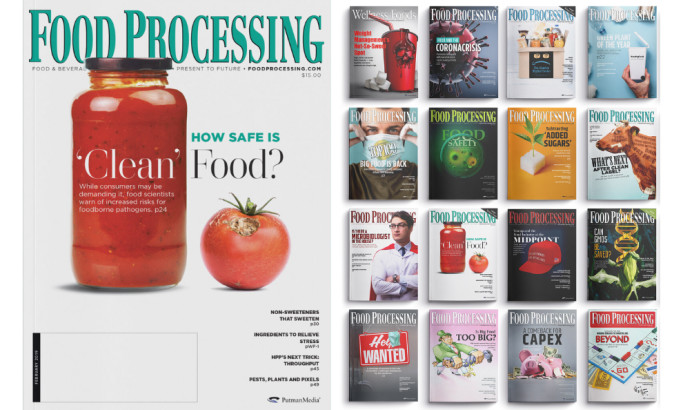 Food Processing Editorial Print Design