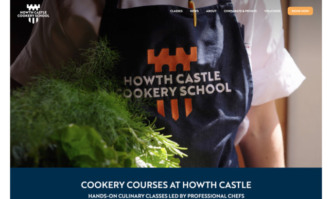 Howth Castle Cookery School Website Design