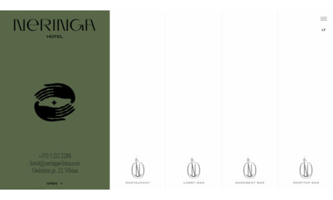 Neringa Hotel Website Design