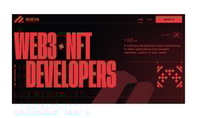 NUEVA Website Design