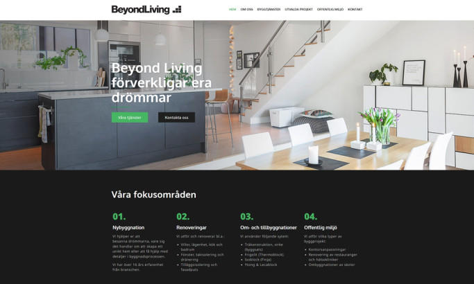 Beyond Living website
