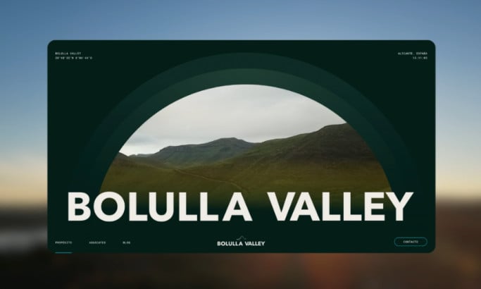 Bolulla Valley website design by Erick Velasco