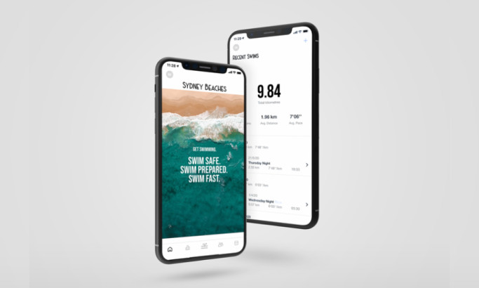 Sydney Beaches app design by Syd White Tear.