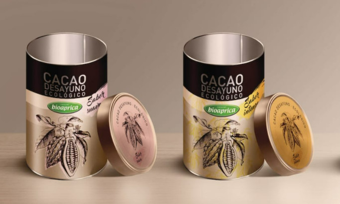 Etiqueta Cacao Ecológico Biofood packaging design by Introagencia.