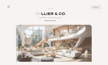 Collier & Co. Commercial Interior Solutions website design by The Simple Agency.