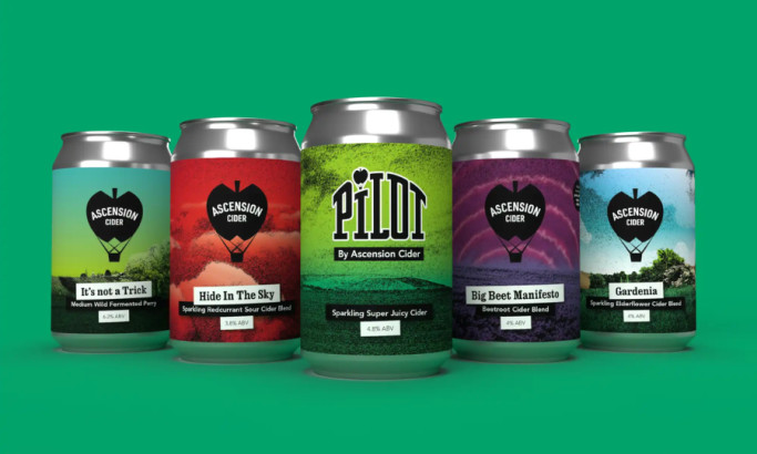 Ascension Cider packaging design by Hackney Design