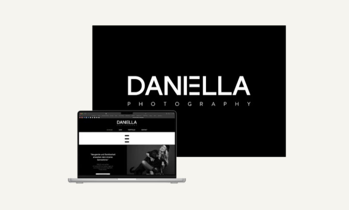 DaniElla Photography website design by Studio WEISS.