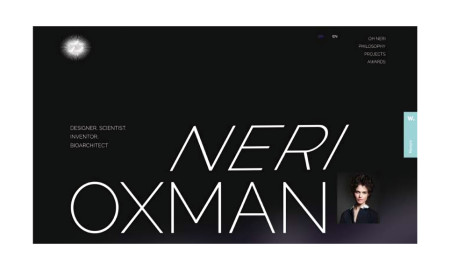 Neri Oxman Website Design