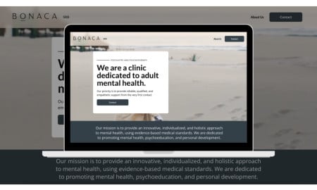 Bonaca website design by Userly Digital Studio