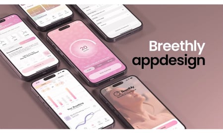 Breethly app design by Sebastian Grafico.