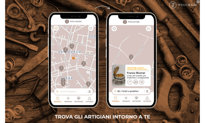 Wellmade app design by Playgrafica.