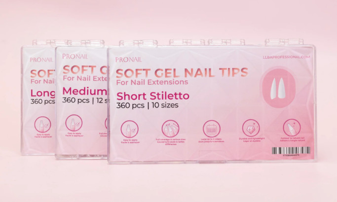 Professional ProNail Nail Tips packaging design by BFLY Studios.