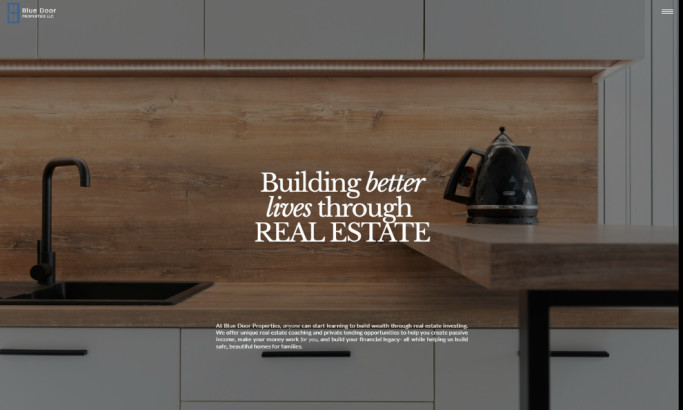 Blue Door Properties Website Design by SO Digital + Design