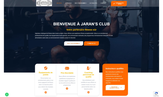 Jaran Club Website Design by CJ Group.