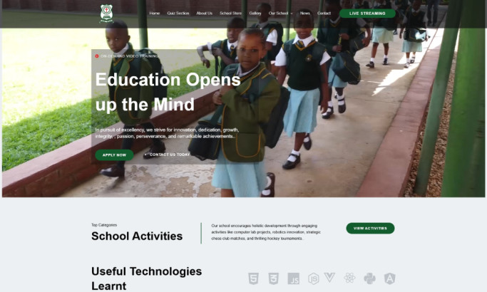 The Grange Christian School Website Design by Bronix Technologies.