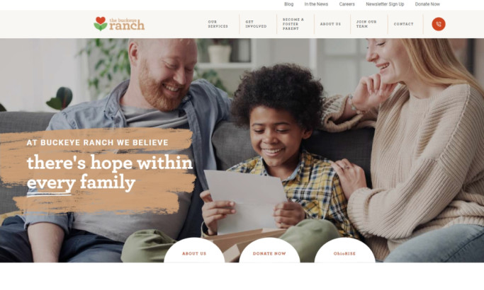 Buckeye Ranch website design by ForeFront Web.