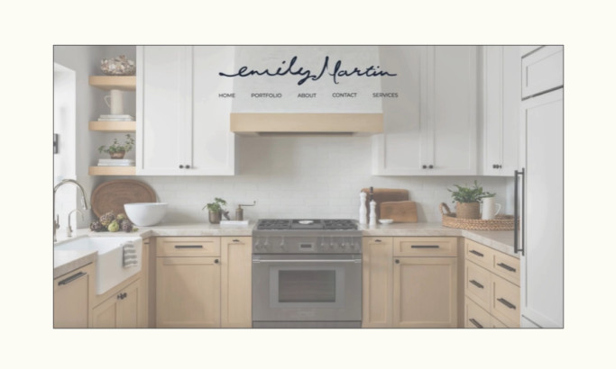 Emily Martin Design Website Design by Roen Creative Studio.