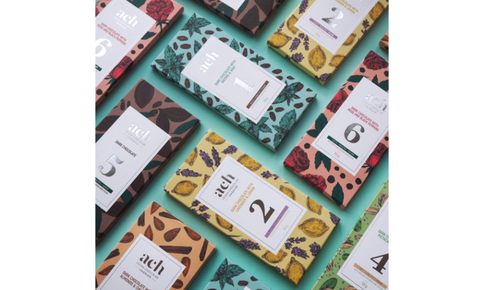 ACH Vegan Chocolate Packaging Design