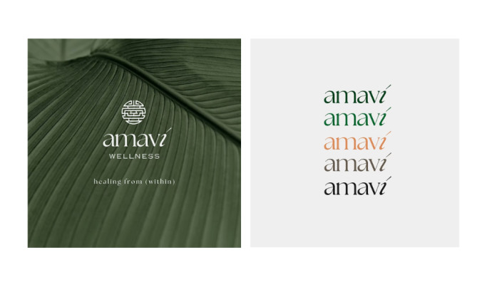 Amavi Wellness Logo Design by Rayn Design & Marketing Studio