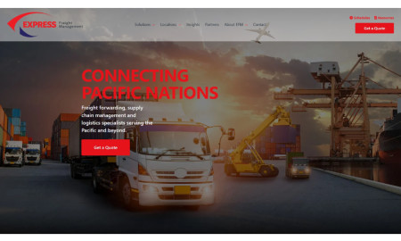 Express Freight Management Website Design by KND Digital.