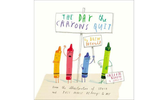 The Day the Crayons Quit Book Cover Design