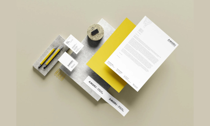 Amori Wood Art & Furniture Print Design by IS Creative