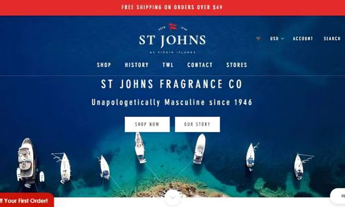 St. Johns Fragrance Co Web Design by Aspire Digital Solutions