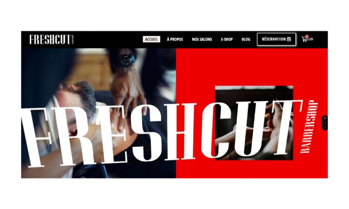 Homepage of FreshCut Product Catalog Website