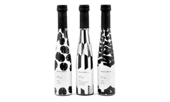 Tsililis BiancoNero Wine Packaging Design