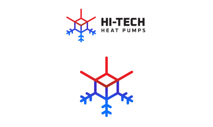 Hi-Tech Heat Pumps Print Design by Spencer Levy Designs