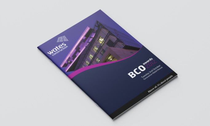 Front cover of Wates brochure by Galvanize Design.