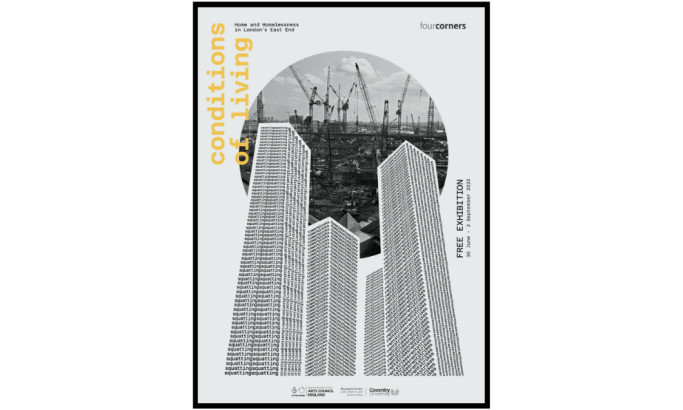 Four Corners Gallery print design by Raffaella Losito.