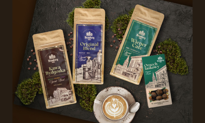 Bromberg Kaffee packaging design by Mion.studio.