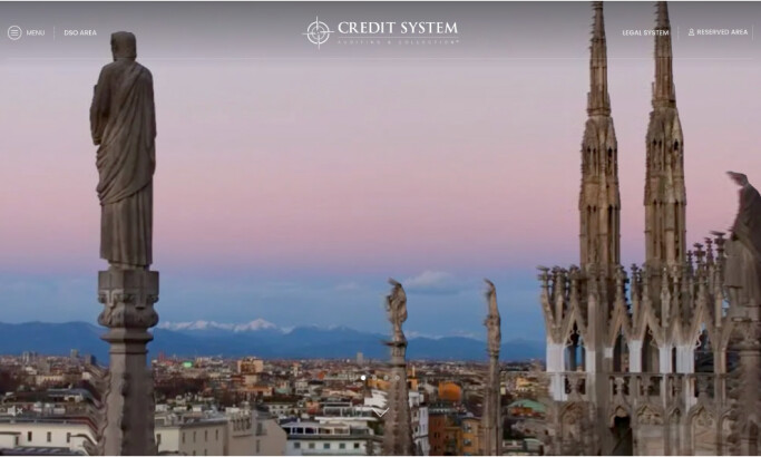 Credit System Auditing & Collection website design by Mirko Rinaldi Advertising & Creative Studio.