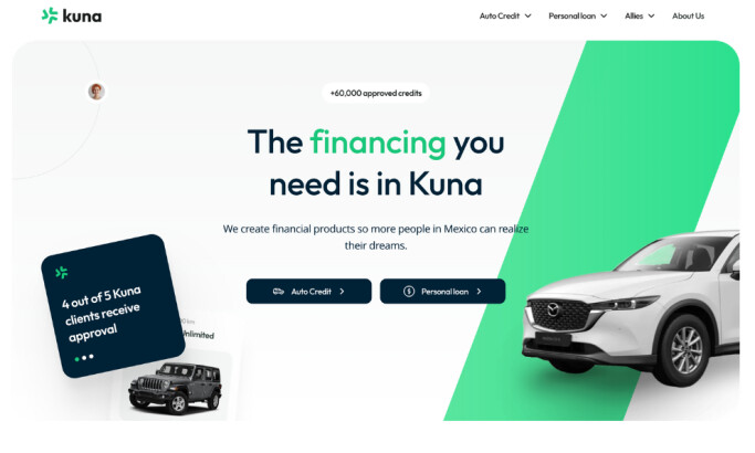 Kuna Capital website design by Polonio Agency