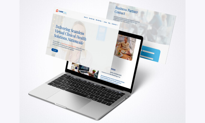 Caretalk Health website design by Ken Drab.