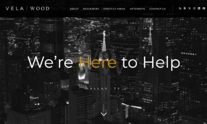 Vela Wood website design by CreativePickle.