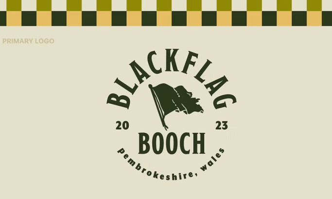 Blackflag Booch logo design by Dude Babe Design.