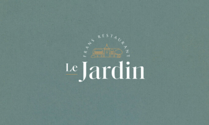 Restaurant Le Jardin logo design Knapper Design.
