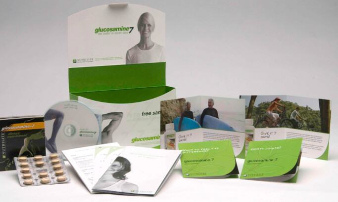 Glucosamine-7 packaging design by Visual Alchemy Inc.