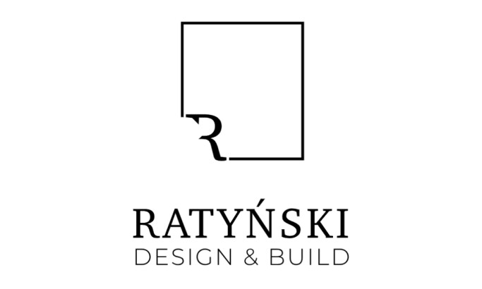 Ratyński Design & Build logo design by Rarytas.Studio.