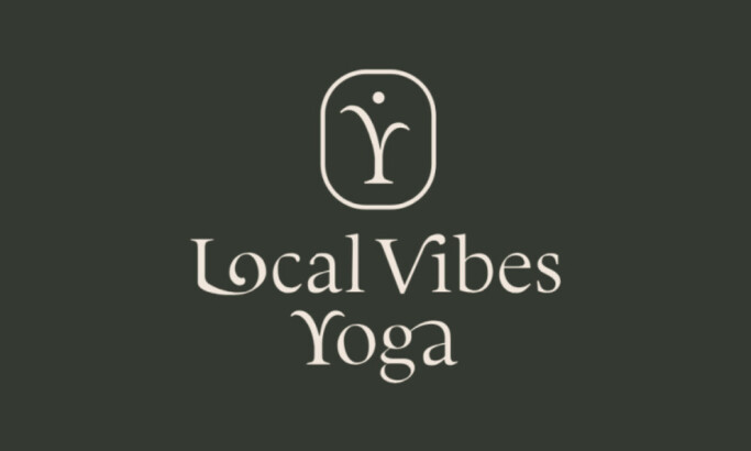 Local Vibes Yoga logo design by CRENEO.