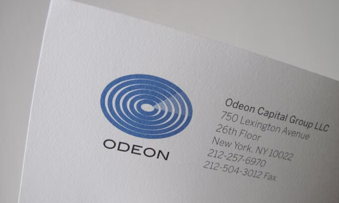 Odeon Financial logo design by Clive Jacobson.