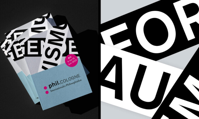 Phil.COLOGNE print design by Studio Polylog.